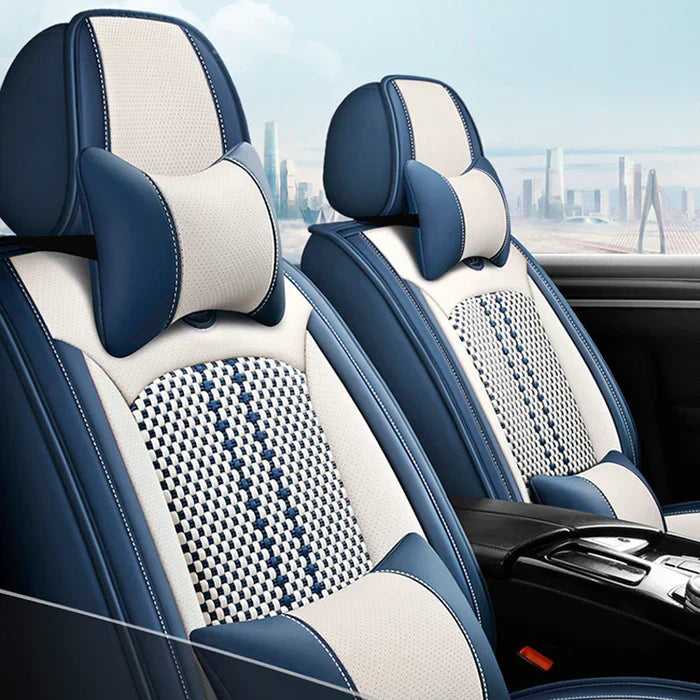 Capa Universal Hermen Completa para Carro em Couro Legítimo com AirBag + BRINDES: Tapetes Automotivos
